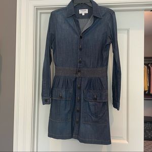 FRAME long sleeve denim dress